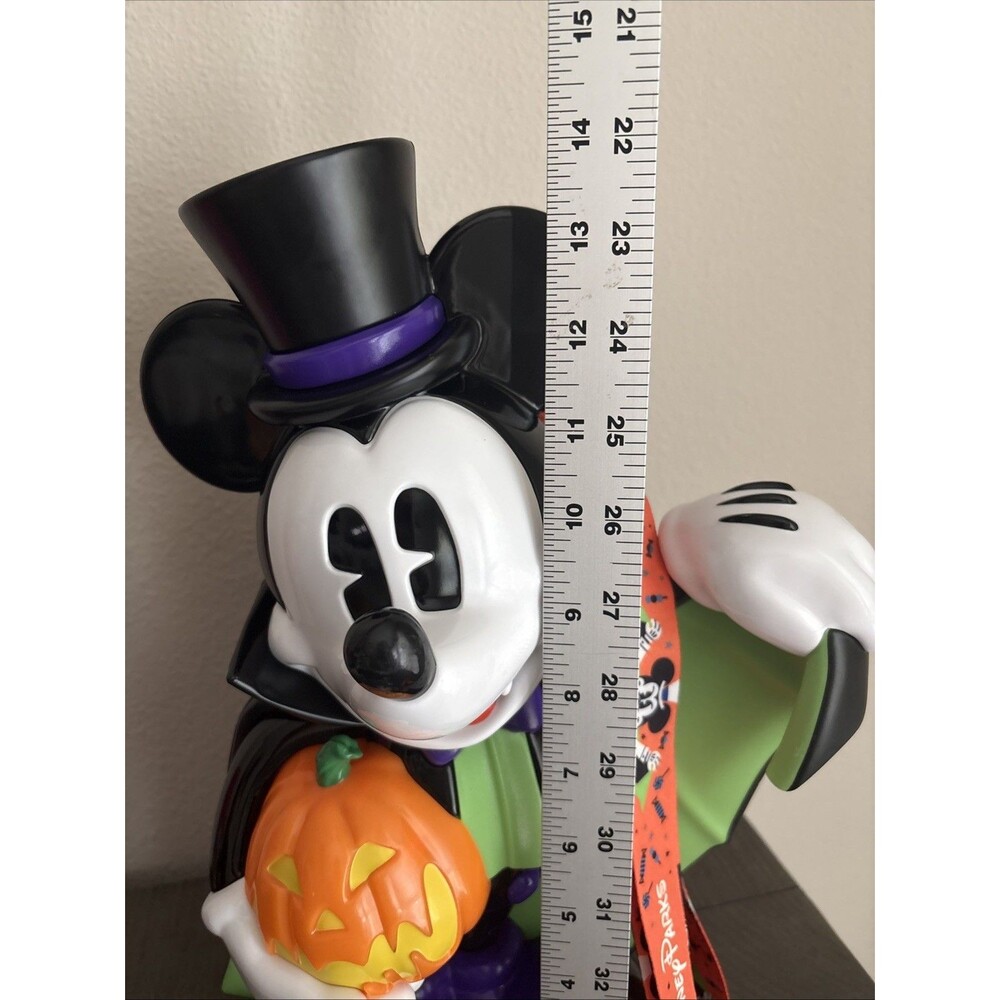 Disney Parks 2026 Halloween Vampire Mickey Mouse Pumpkin Popcorn Bucket New - Picture 6 of 13